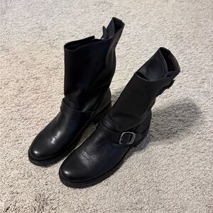 Frye Veronica Black Leather Boots